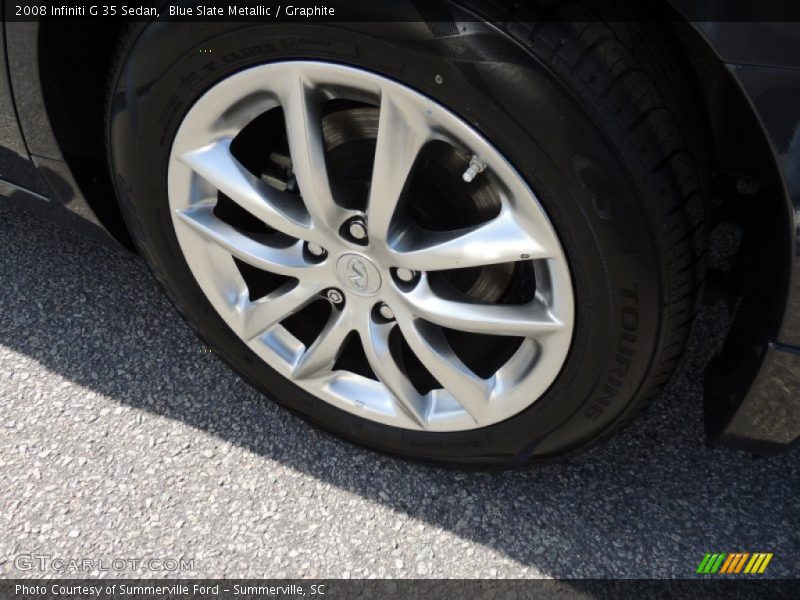 Blue Slate Metallic / Graphite 2008 Infiniti G 35 Sedan