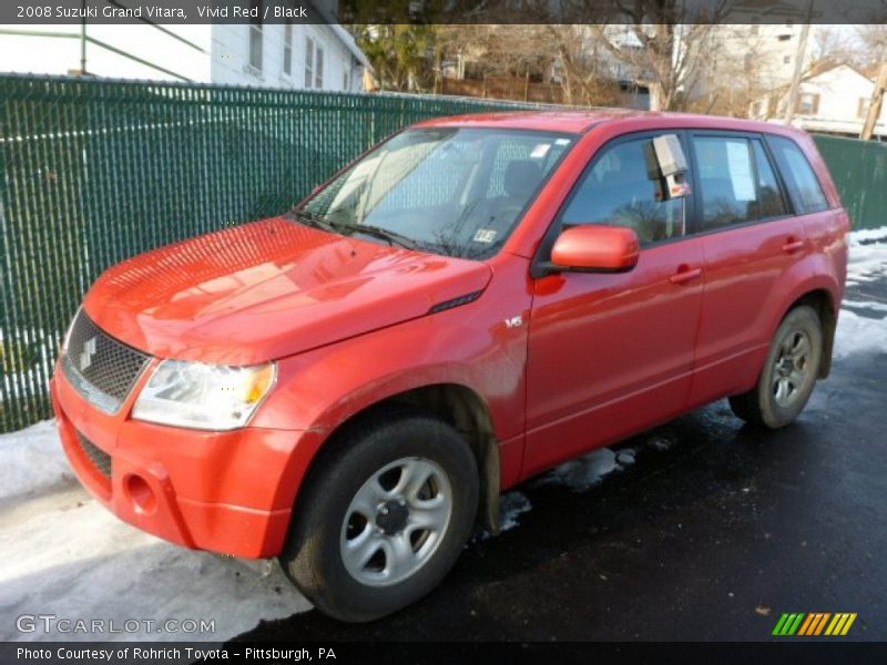 Vivid Red / Black 2008 Suzuki Grand Vitara