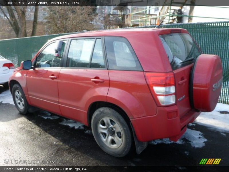 Vivid Red / Black 2008 Suzuki Grand Vitara