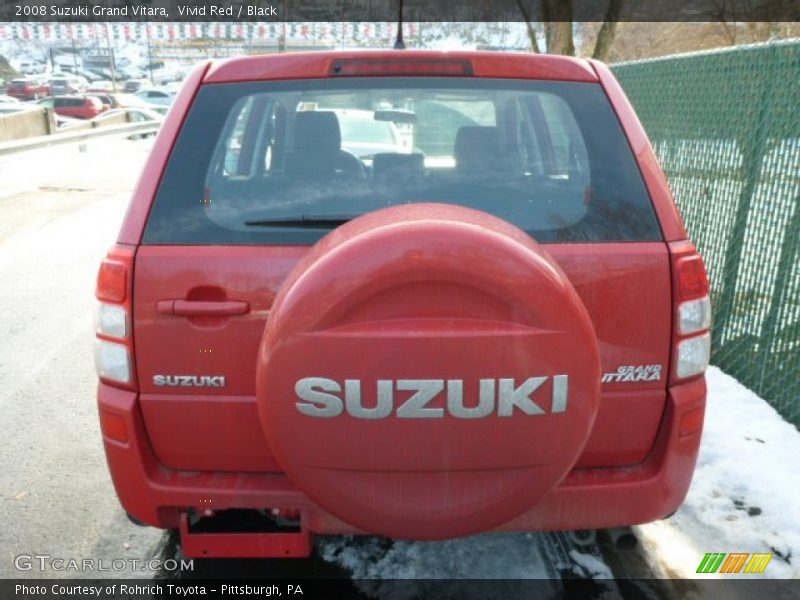 Vivid Red / Black 2008 Suzuki Grand Vitara