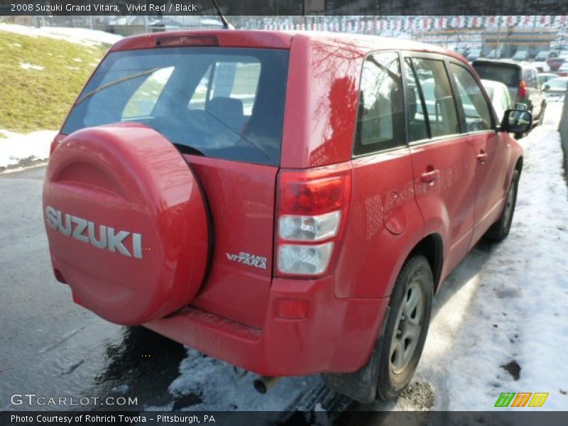 Vivid Red / Black 2008 Suzuki Grand Vitara