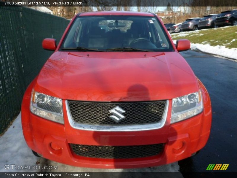 Vivid Red / Black 2008 Suzuki Grand Vitara