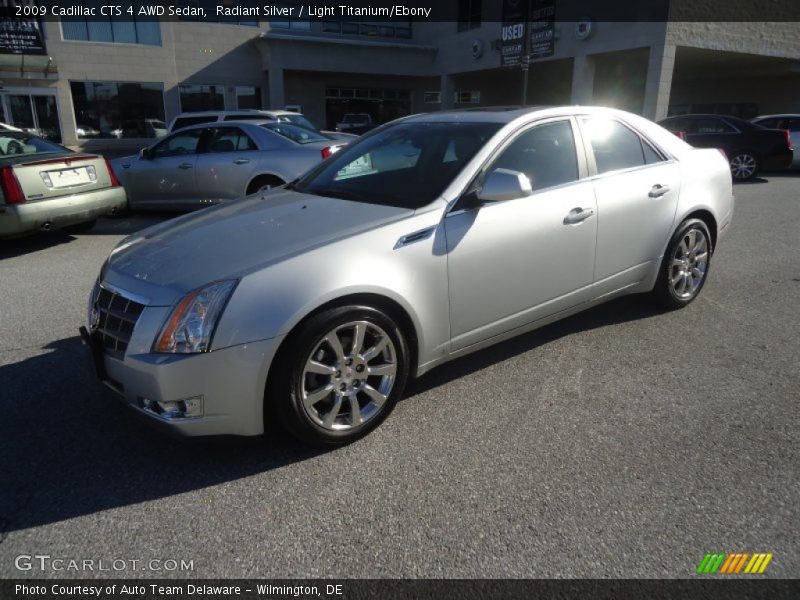 Radiant Silver / Light Titanium/Ebony 2009 Cadillac CTS 4 AWD Sedan