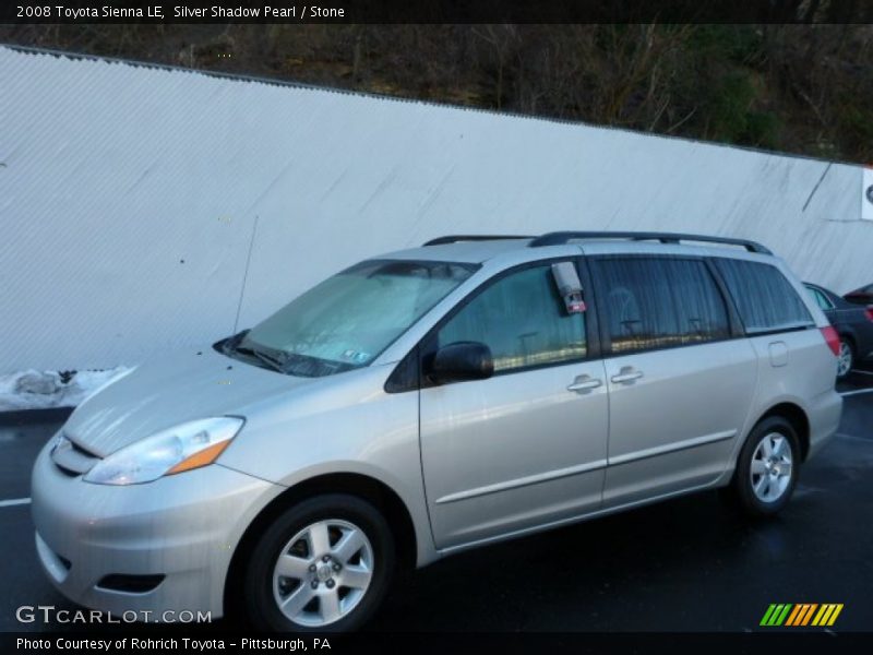 Silver Shadow Pearl / Stone 2008 Toyota Sienna LE