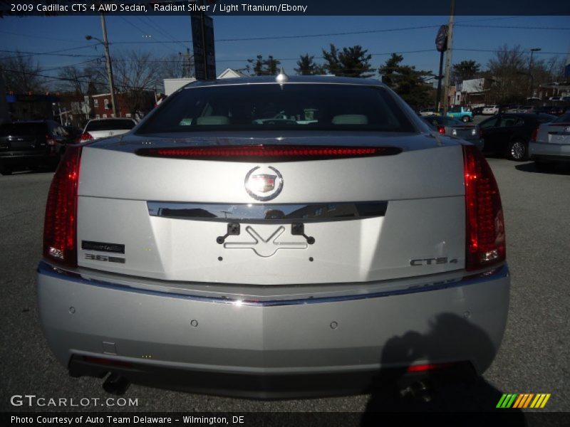 Radiant Silver / Light Titanium/Ebony 2009 Cadillac CTS 4 AWD Sedan