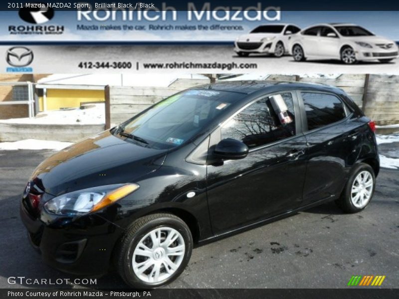 Brilliant Black / Black 2011 Mazda MAZDA2 Sport