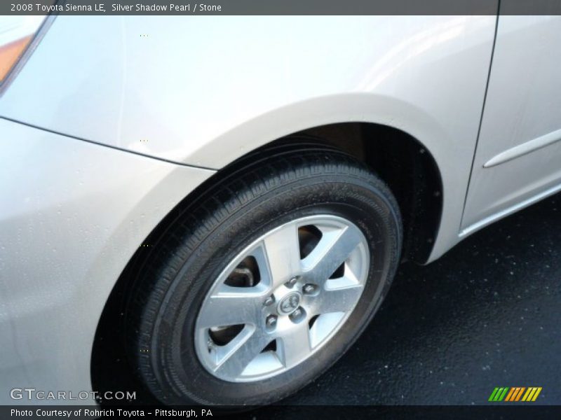 Silver Shadow Pearl / Stone 2008 Toyota Sienna LE