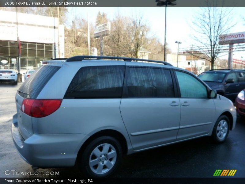 Silver Shadow Pearl / Stone 2008 Toyota Sienna LE