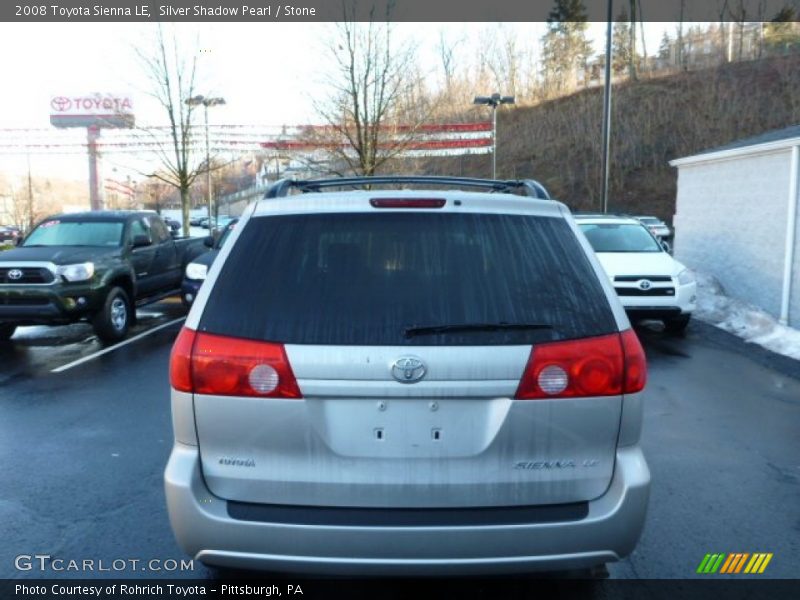 Silver Shadow Pearl / Stone 2008 Toyota Sienna LE