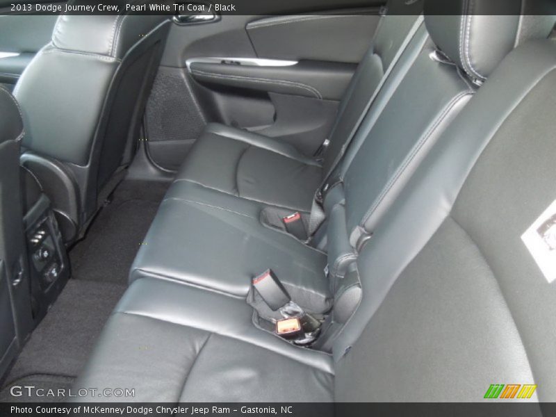 Pearl White Tri Coat / Black 2013 Dodge Journey Crew