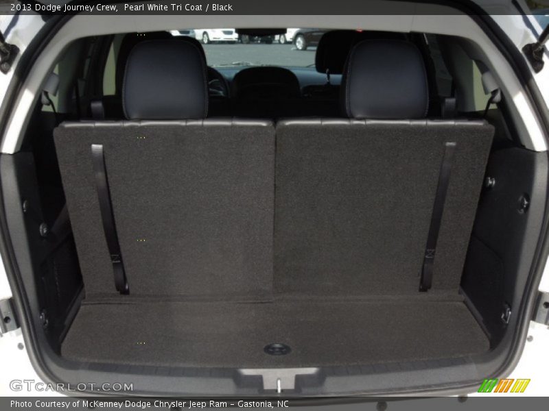 Pearl White Tri Coat / Black 2013 Dodge Journey Crew