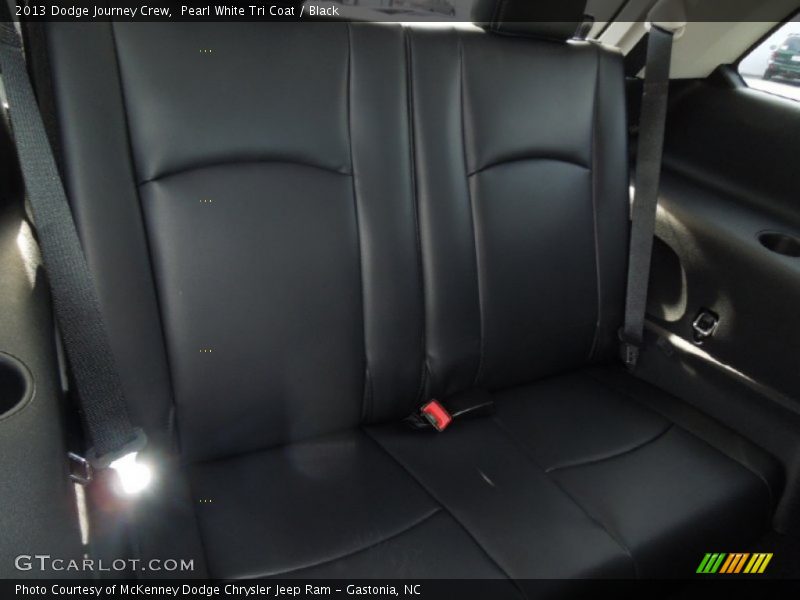 Pearl White Tri Coat / Black 2013 Dodge Journey Crew