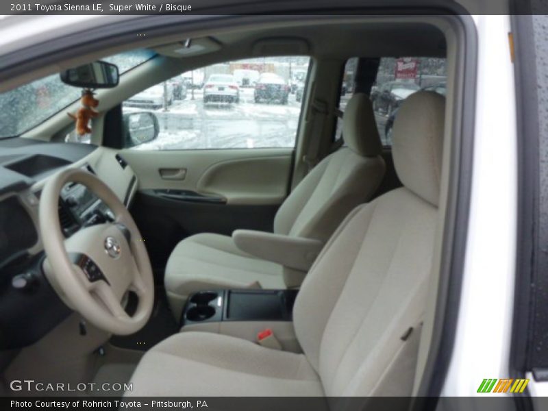 Super White / Bisque 2011 Toyota Sienna LE