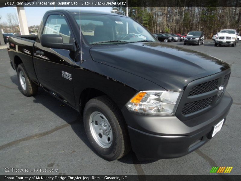 Black / Black/Diesel Gray 2013 Ram 1500 Tradesman Regular Cab
