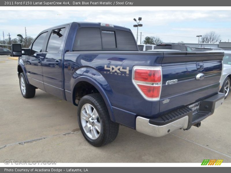 Dark Blue Pearl Metallic / Steel Gray 2011 Ford F150 Lariat SuperCrew 4x4