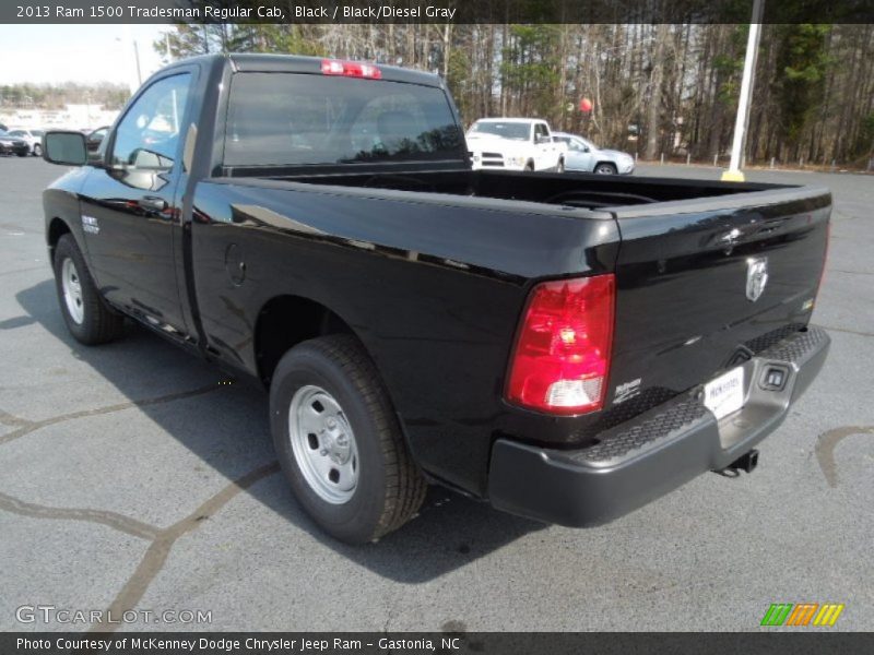 Black / Black/Diesel Gray 2013 Ram 1500 Tradesman Regular Cab