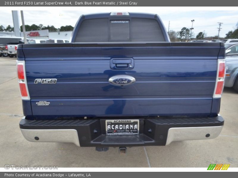 Dark Blue Pearl Metallic / Steel Gray 2011 Ford F150 Lariat SuperCrew 4x4