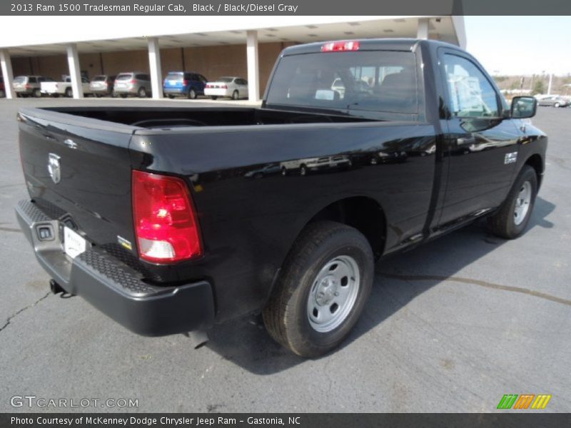 Black / Black/Diesel Gray 2013 Ram 1500 Tradesman Regular Cab