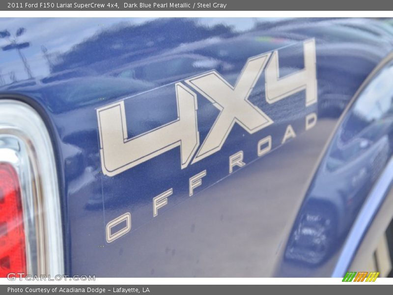 Dark Blue Pearl Metallic / Steel Gray 2011 Ford F150 Lariat SuperCrew 4x4