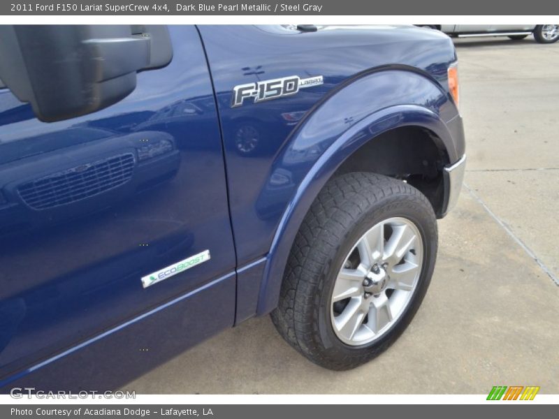 Dark Blue Pearl Metallic / Steel Gray 2011 Ford F150 Lariat SuperCrew 4x4