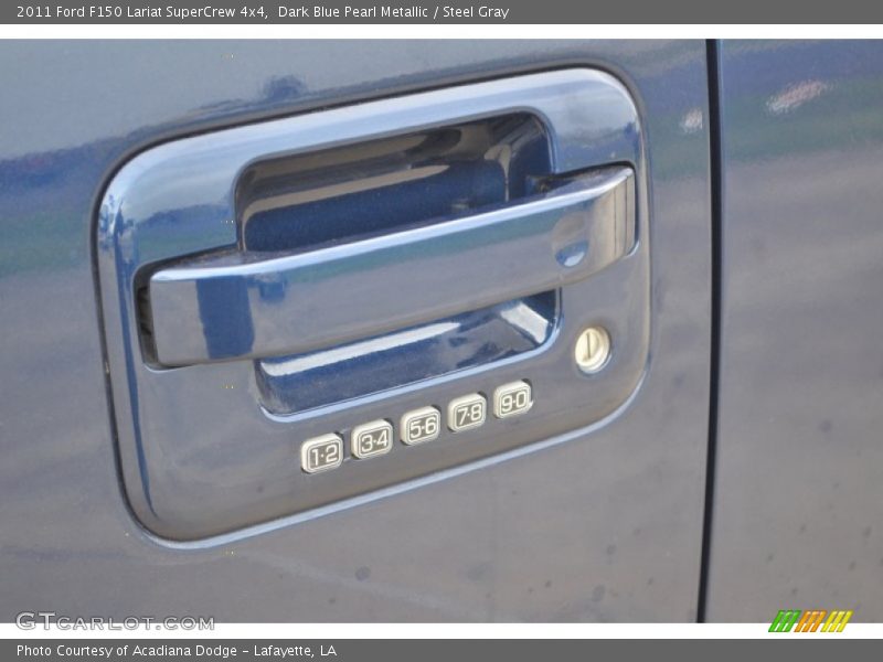Dark Blue Pearl Metallic / Steel Gray 2011 Ford F150 Lariat SuperCrew 4x4