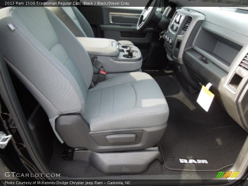 Black / Black/Diesel Gray 2013 Ram 1500 Tradesman Regular Cab