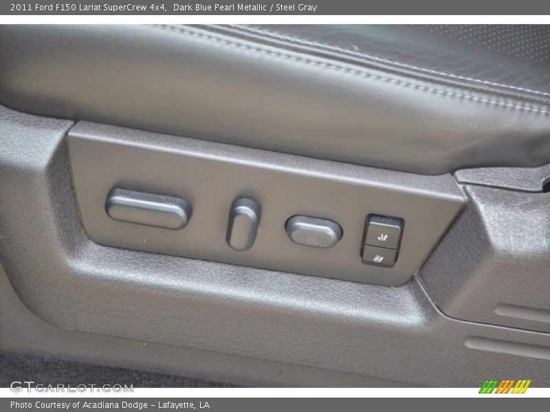 Dark Blue Pearl Metallic / Steel Gray 2011 Ford F150 Lariat SuperCrew 4x4
