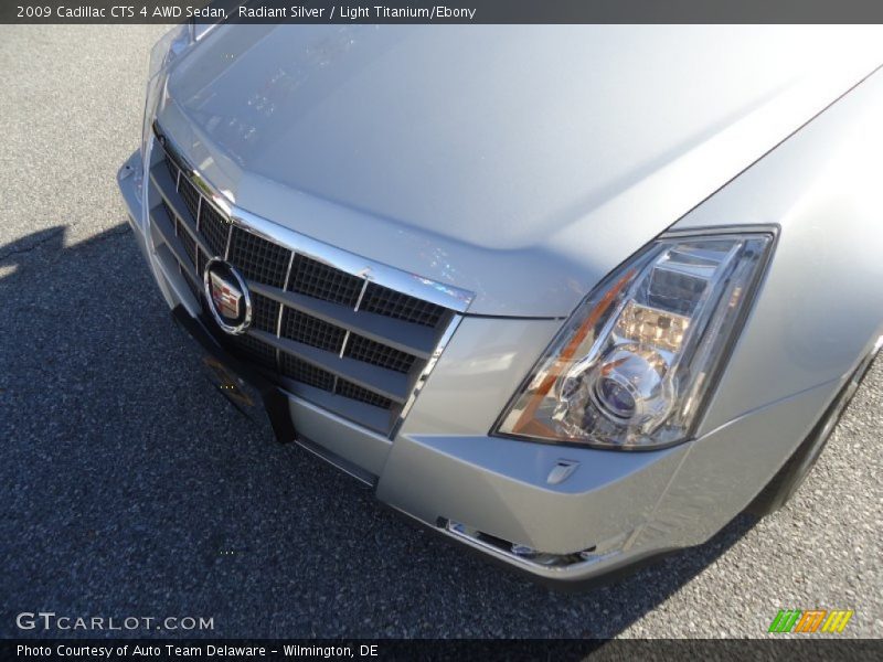 Radiant Silver / Light Titanium/Ebony 2009 Cadillac CTS 4 AWD Sedan