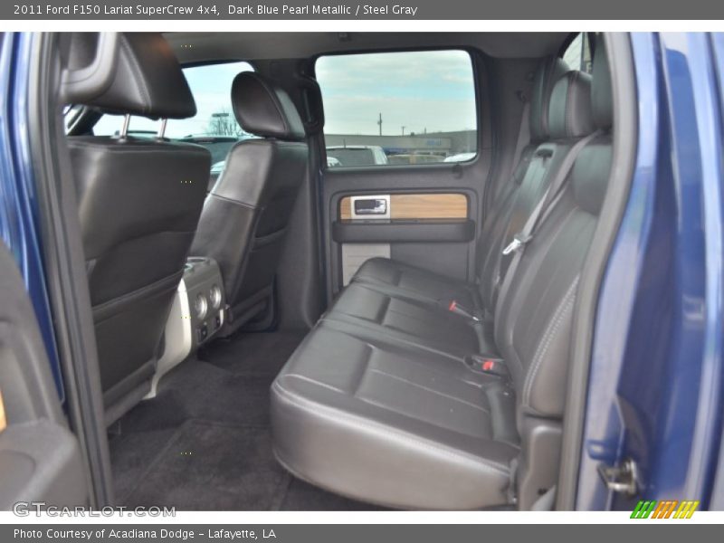 Dark Blue Pearl Metallic / Steel Gray 2011 Ford F150 Lariat SuperCrew 4x4