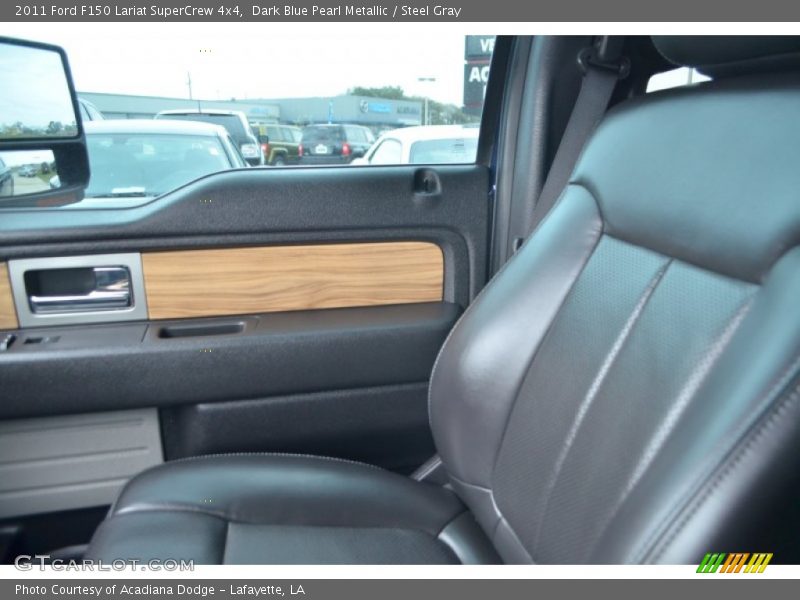 Dark Blue Pearl Metallic / Steel Gray 2011 Ford F150 Lariat SuperCrew 4x4