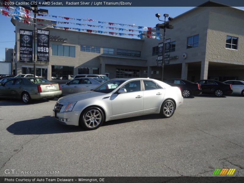 Radiant Silver / Light Titanium/Ebony 2009 Cadillac CTS 4 AWD Sedan