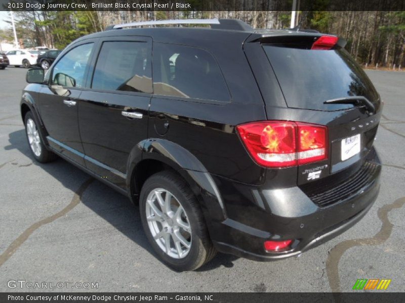 Brilliant Black Crystal Pearl / Black 2013 Dodge Journey Crew
