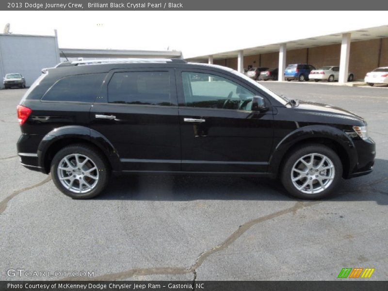 Brilliant Black Crystal Pearl / Black 2013 Dodge Journey Crew