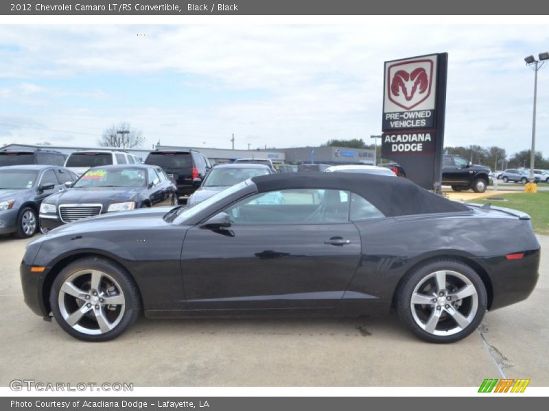 Black / Black 2012 Chevrolet Camaro LT/RS Convertible