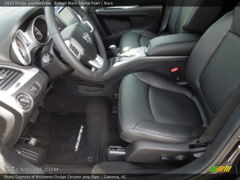 Brilliant Black Crystal Pearl / Black 2013 Dodge Journey Crew