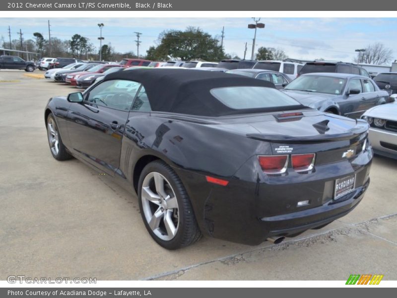 Black / Black 2012 Chevrolet Camaro LT/RS Convertible