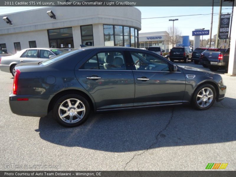 Thunder Gray ChromaFlair / Light Gray/Ebony 2011 Cadillac STS V6 Luxury