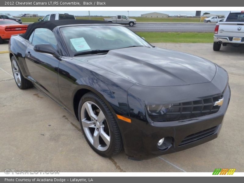 Black / Black 2012 Chevrolet Camaro LT/RS Convertible