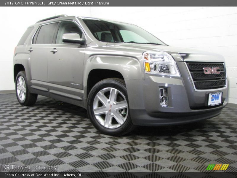 Gray Green Metallic / Light Titanium 2012 GMC Terrain SLT