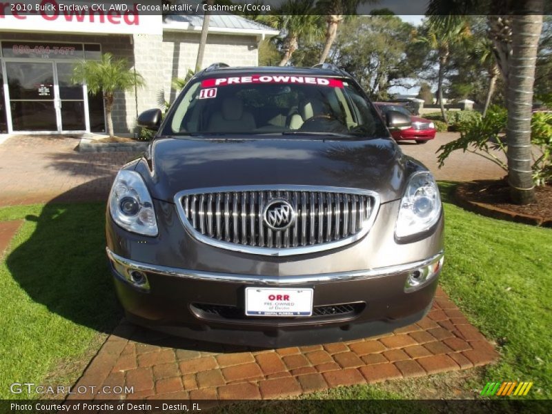Cocoa Metallic / Cashmere/Cocoa 2010 Buick Enclave CXL AWD