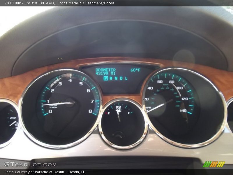 Cocoa Metallic / Cashmere/Cocoa 2010 Buick Enclave CXL AWD