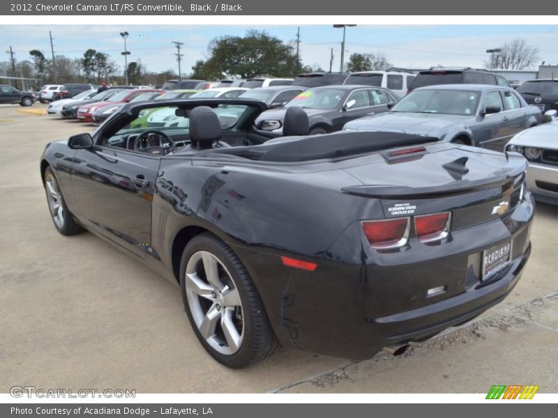 Black / Black 2012 Chevrolet Camaro LT/RS Convertible