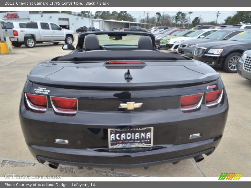 Black / Black 2012 Chevrolet Camaro LT/RS Convertible