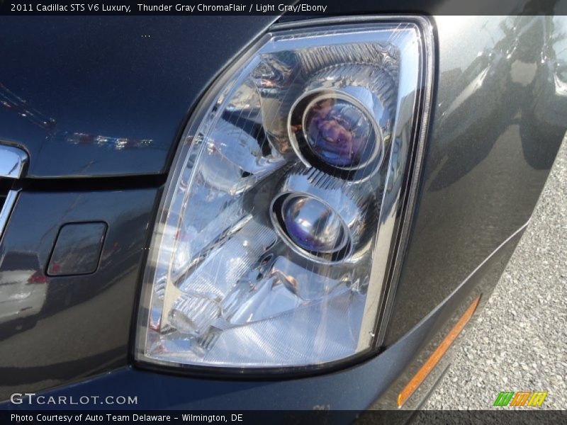 Thunder Gray ChromaFlair / Light Gray/Ebony 2011 Cadillac STS V6 Luxury