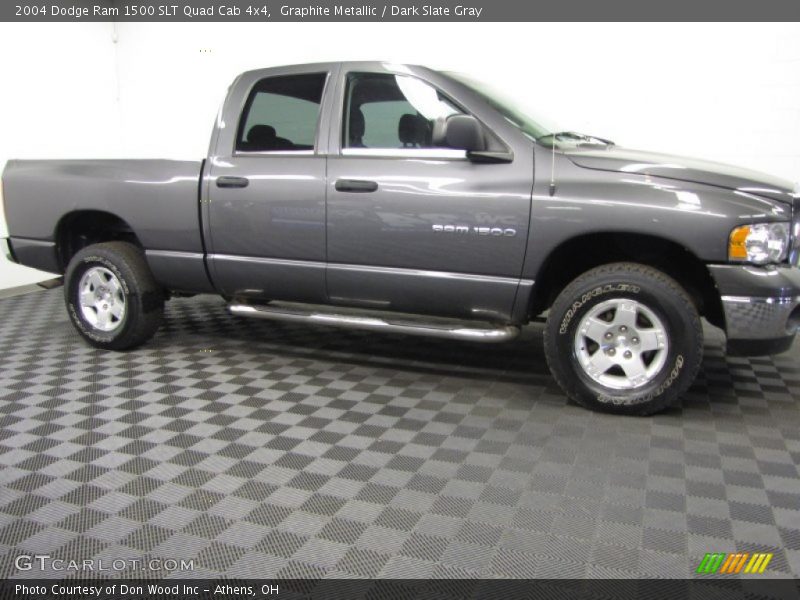 Graphite Metallic / Dark Slate Gray 2004 Dodge Ram 1500 SLT Quad Cab 4x4