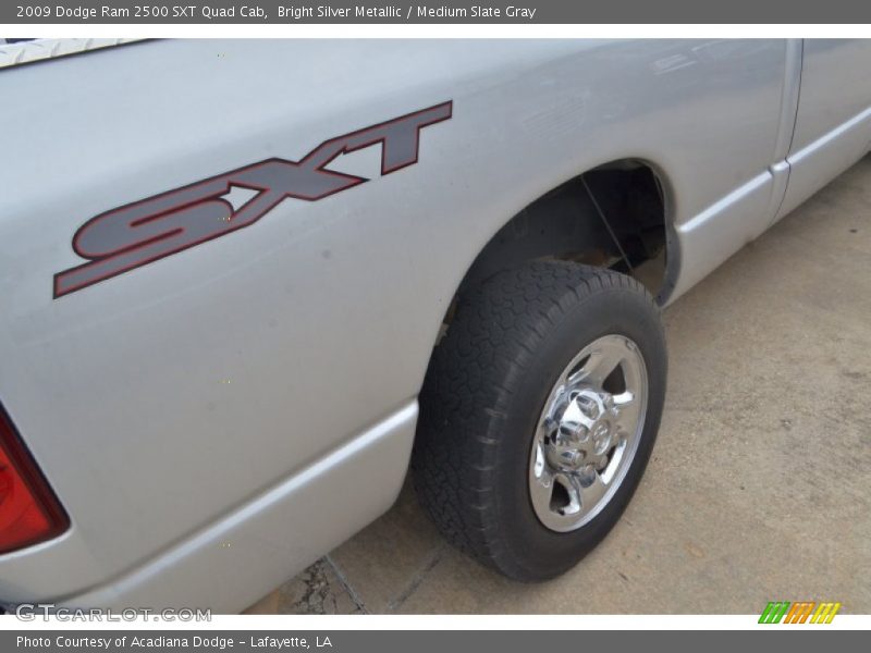 Bright Silver Metallic / Medium Slate Gray 2009 Dodge Ram 2500 SXT Quad Cab