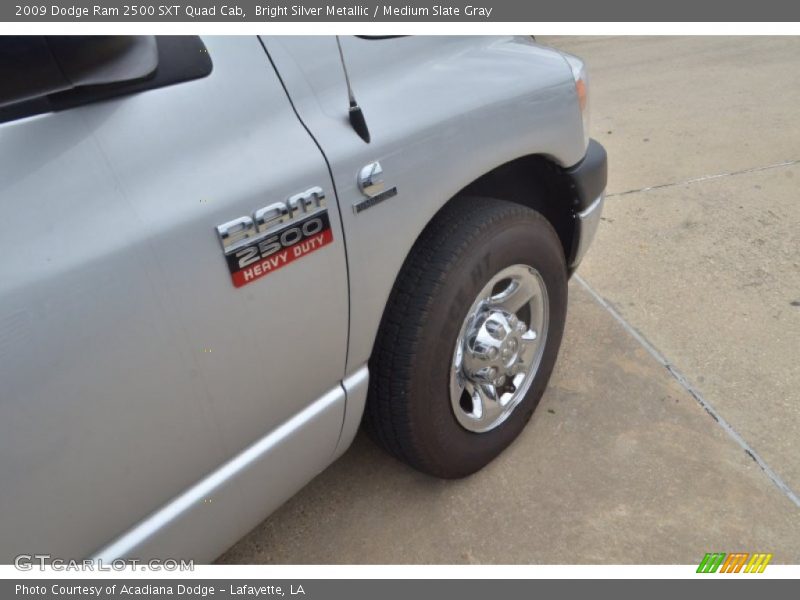 Bright Silver Metallic / Medium Slate Gray 2009 Dodge Ram 2500 SXT Quad Cab