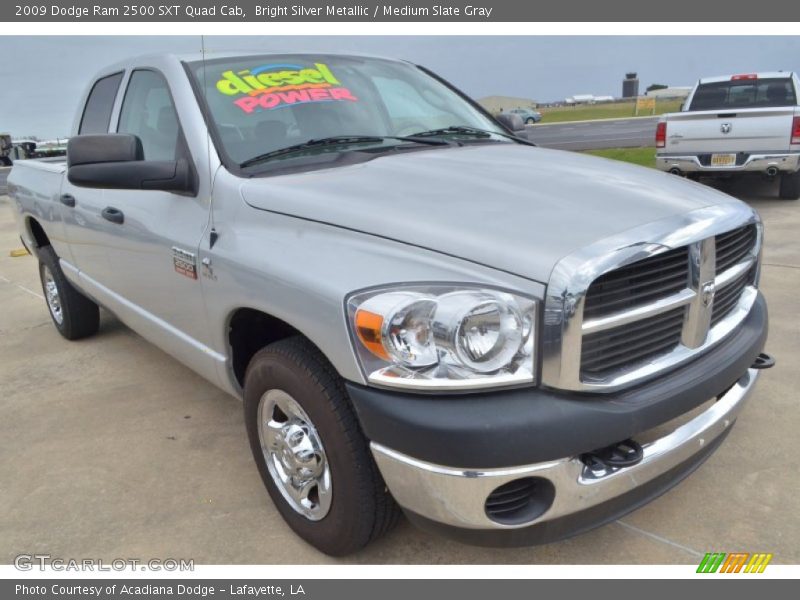 Bright Silver Metallic / Medium Slate Gray 2009 Dodge Ram 2500 SXT Quad Cab