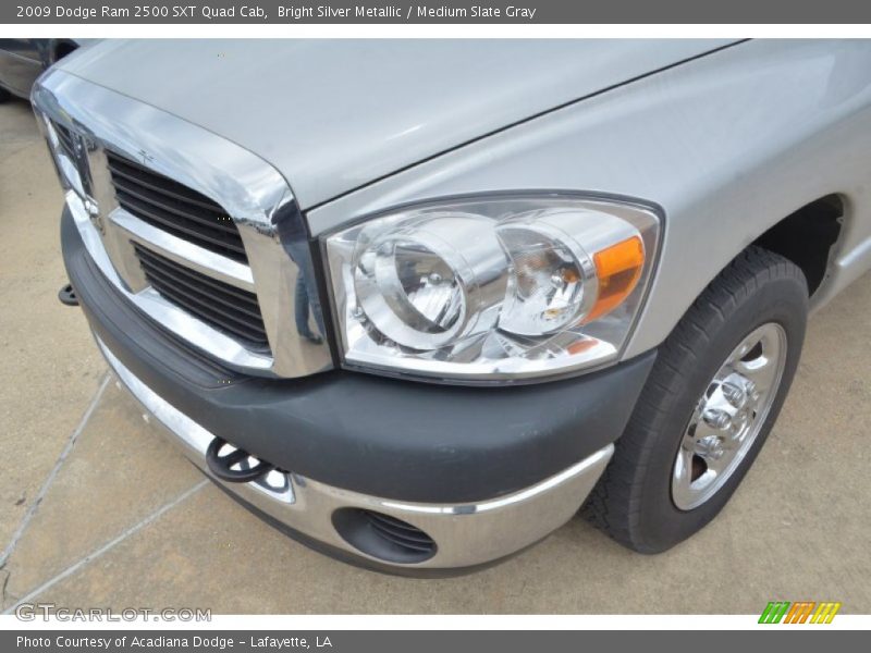 Bright Silver Metallic / Medium Slate Gray 2009 Dodge Ram 2500 SXT Quad Cab