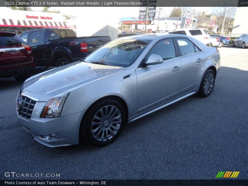 Radiant Silver Metallic / Light Titanium/Ebony 2012 Cadillac CTS 3.6 Sedan